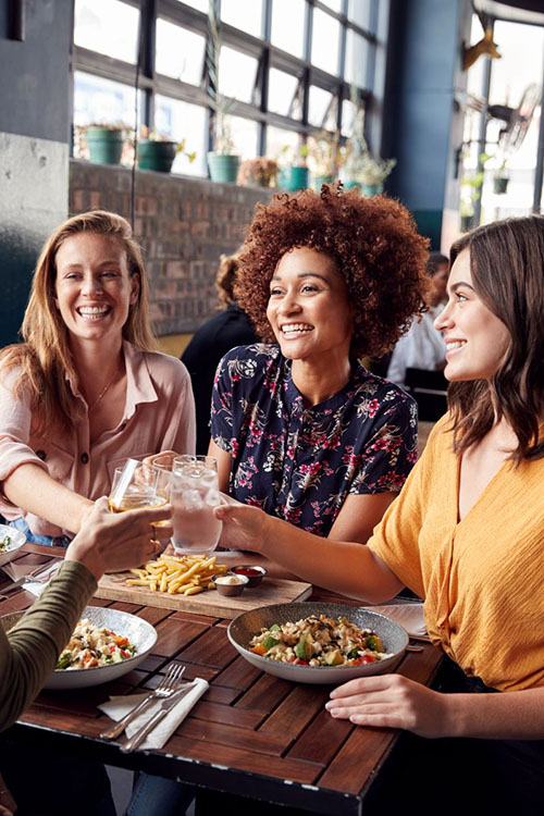 friends having brunch